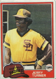 1981 Topps Baseball Cards      285     Jerry Turner